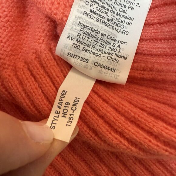 J. Crew Sweater XS Pink Lambswool Blend High Ruffle-Neck Pullover Ribbed Hem - Picture 11 of 11